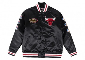 MITCHELL & NESS CHAMP CITY SATIN JACKET CHICAGO BULLS