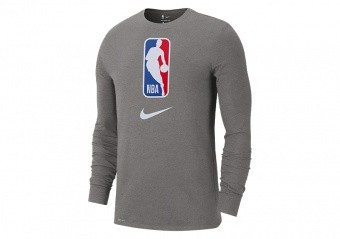 NIKE NBA TEAM 31 DRI-FIT LONG SLEEVE DARK GREY HEATHER