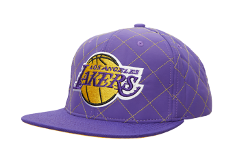 MITCHELL & NESS QUILTED TASLAN SNAPBACK LOS ANGELES LAKERS