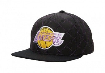 Mitchell & Ness QUILTED TASLAN SNAPBACK HWC LOS ANGELES LAKERS