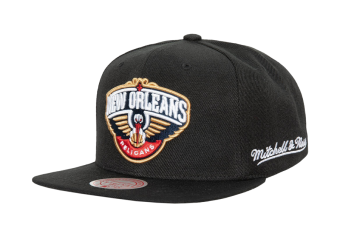 MITCHELL & NESS ENGLISH DROPBACK SNAPBACK NBA NEW ORLEANS PELICANS