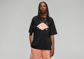 NIKE AIR JORDAN ESSENTIAL STATEMENT 85 CREW TEE BLACK