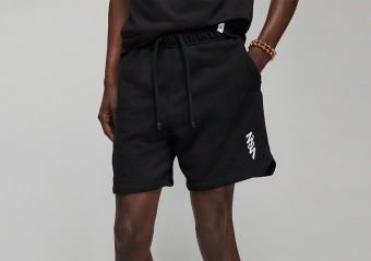 NIKE AIR JORDAN ZION FLEECE SHORTS BLACK