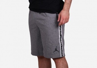 NIKE AIR JORDAN JUMPMAN AIR HBR FLEECE SHORTS CARBON HEATHER