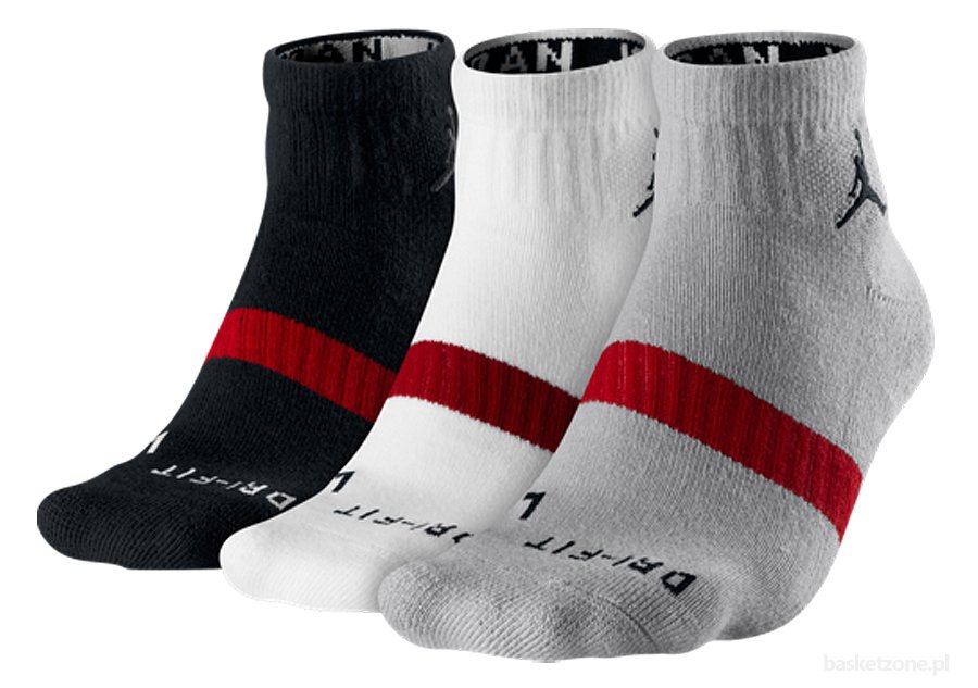 red and white jordan socks